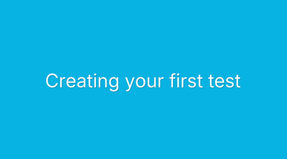 write your first test with Amikoo