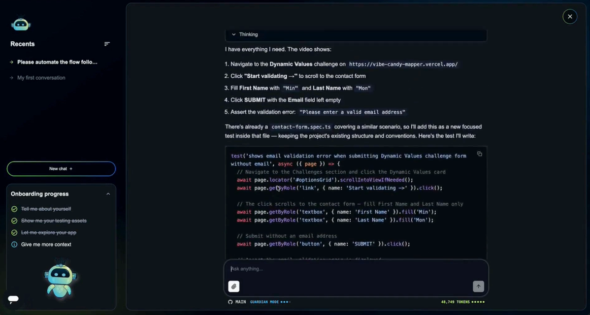 how to create playwright tests with ai